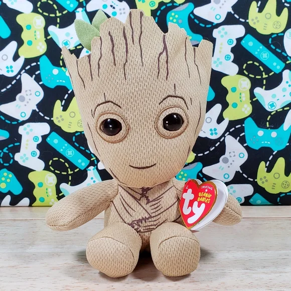 Ty Toys Ty Beanie Babies Guardians Of The Galaxy Teenage Groot
